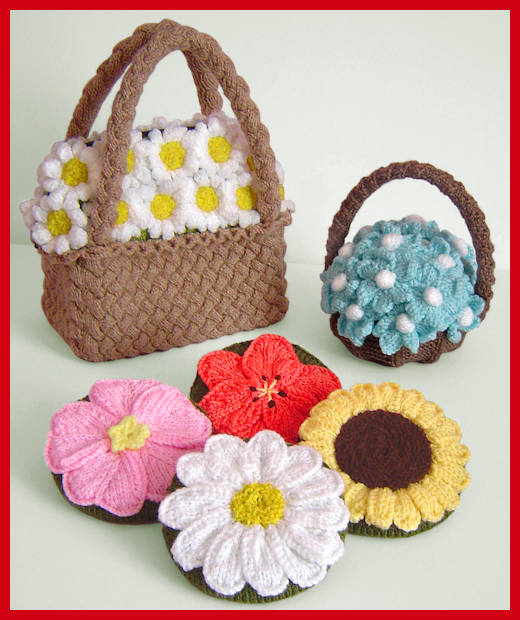 Bags of Flower Knitting Pattern picture