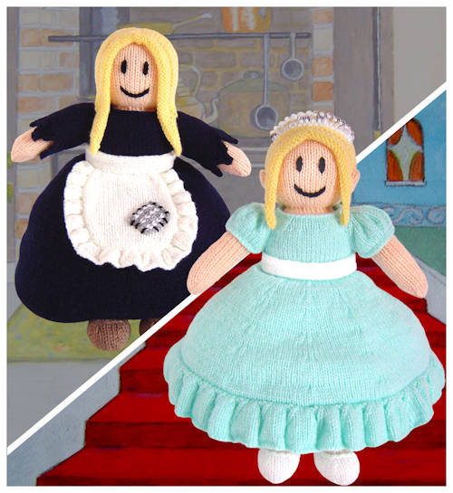 Knitted 2-in-1 Cinderella Doll
