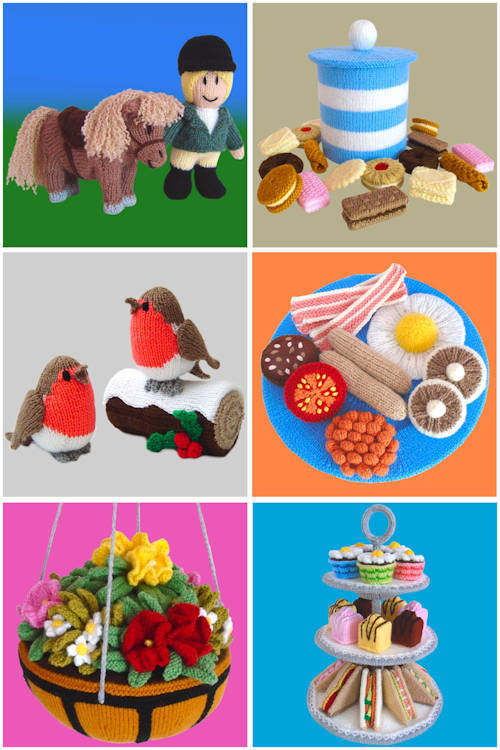 A selection of novelty knitted designs