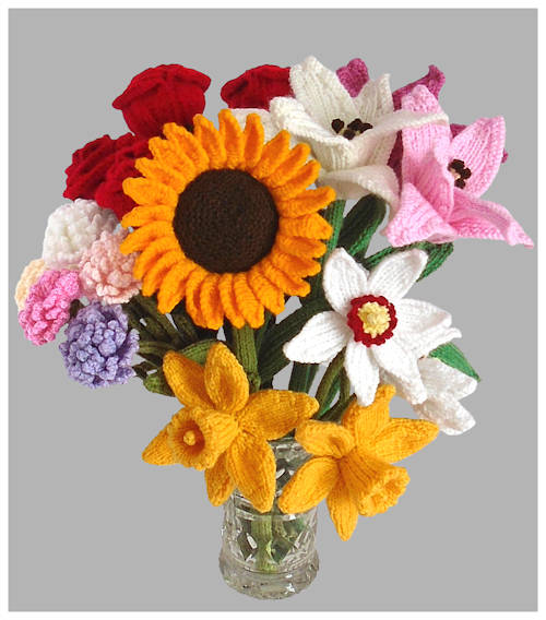 Knitted Flowers